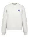 Ader Error Back-patch Cotton Sweatshirt In White