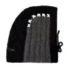 Ader Error Black Cable Knit Balaclava In Black