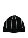 Ader Error Bead-embellished Beanie In Black