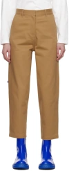 ADER ERROR BEIGE SIGNIFICANT FLAG TROUSERS