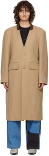 Ader Error Beige Nufe Coat In Beige