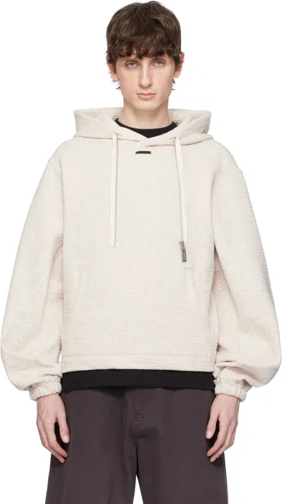 Ader Error Beige Realce Product. 29 Hoodie In Oatmeal