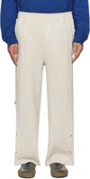 Ader Error Beige Realce Product. 68 Sweatpants In Oatmeal