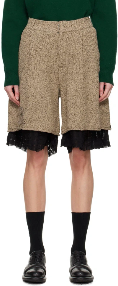 Ader Error Beige Varto Shorts