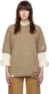 Ader Error Beige Varto Sweater In Beige