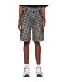 Ader Error Belt-loop Denim Shorts In Multicolor