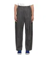 Ader Error Belt Loop Zipper Casual Pants In Black