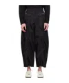Ader Error Belt Loop Zipper Casual Pants In Black