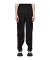 Ader Error Belt Loop Zipper Casual Pants In Black