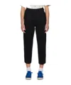 Ader Error Belt Loop Zipper Casual Pants In Black