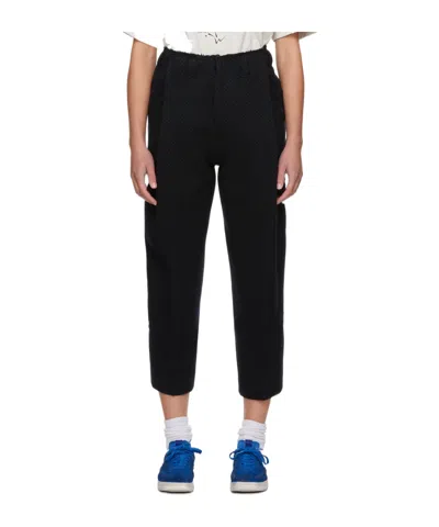 Ader Error Belt Loop Zipper Casual Pants In Black