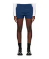 Ader Error Belt Loop Zipper Shorts In Blue