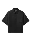 Ader Error Bk Tag Half-sleeve Shirt In Black