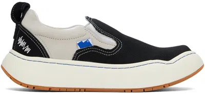 Ader Error Paneled Slip-on Sneakers In Noir