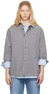 Ader Error Black & White Sig; Bl Tag 02 Shirt In Noir