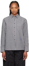 Ader Error Black & White Significant Patch Shirt In Noir