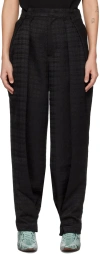 Ader Error Black Ani Trousers In Black