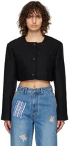 Ader Error Black Campo Blazer In Black