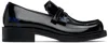 Ader Error Black Leather Loafers In Black