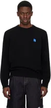 ADER ERROR BLACK SIGNIFICANT DROPPED SHOULDER SWEATER