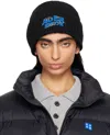 Ader Error Black Edca Logo Beanie In Noir