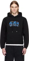 Ader Error Long-sleeved Hooded Sweatshirt In Black
