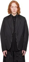 Ader Error Black Elva Blazer In Noir