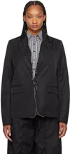 Ader Error Black Elva Blazer In Noir