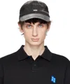 Ader Error Black Faded Cap In Black