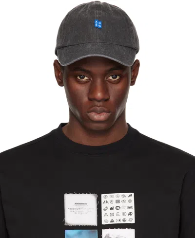 Ader Error Black Faded Cap In Charcoal