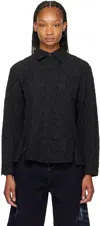 Ader Error Black Flag Shirt In Noir