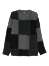 Ader Error Patchwork Crew-neck Sweater In Black
