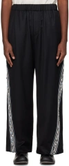 Ader Error Black Lawn Trousers In Noir
