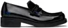 ADER ERROR BLACK LEATHER LOAFERS