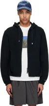 Ader Error Black Lunel Zip-up Product. 30 Hoodie In Black