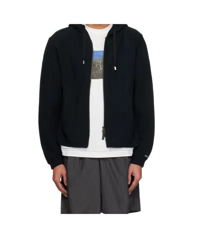ADER ERROR BLACK LUNEL ZIP-UP PRODUCT. 30 HOODIE