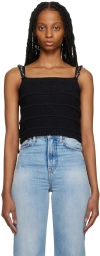 Ader Error Black Montblanc Tank Top In Black
