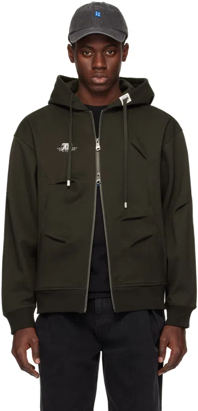 Ader Error Black Nolc Hoodie In Khaki