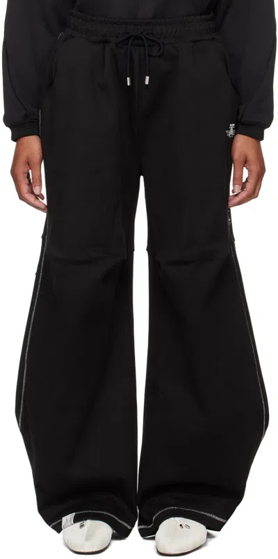 Ader Error Black Nolc Sweatpants In Noir