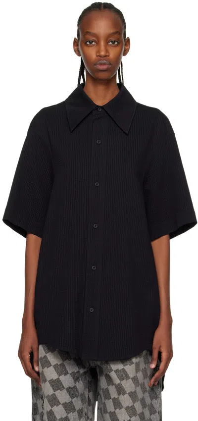 Ader Error Black Oversized Shirt