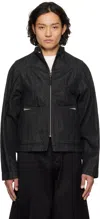 Ader Error Long Sleeve Denim Jacket In Black