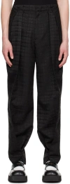 Ader Error Black Pleated Trousers In Black
