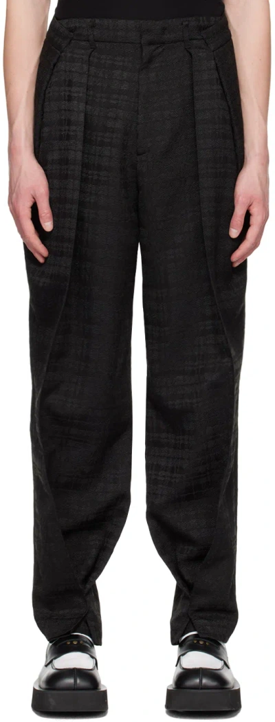 Ader Error Black Pleated Trousers