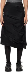 Ader Error Black Product. 62 Midi Skirt In Noir