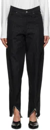 Ader Error Cotton Tapered Jeans In Black