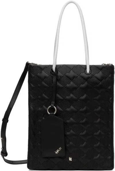 Ader Error Black Quilted Shopper Tote