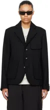 Ader Error Single-breasted Notched Blazer In Noir