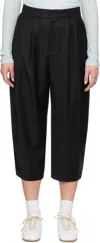 Ader Error Black Sig; Bk Tag 01 Trousers In Noir