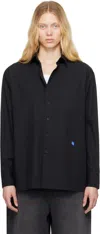 Ader Error Black Sig; Bl Tag 01 Shirt In Noir