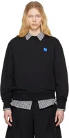 Ader Error Black Sig; Bl Tag 01 Long Sleeve T-shirt In Noir